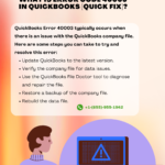 What is Error Code 40003 in QuickBooks [Solution in 2024]