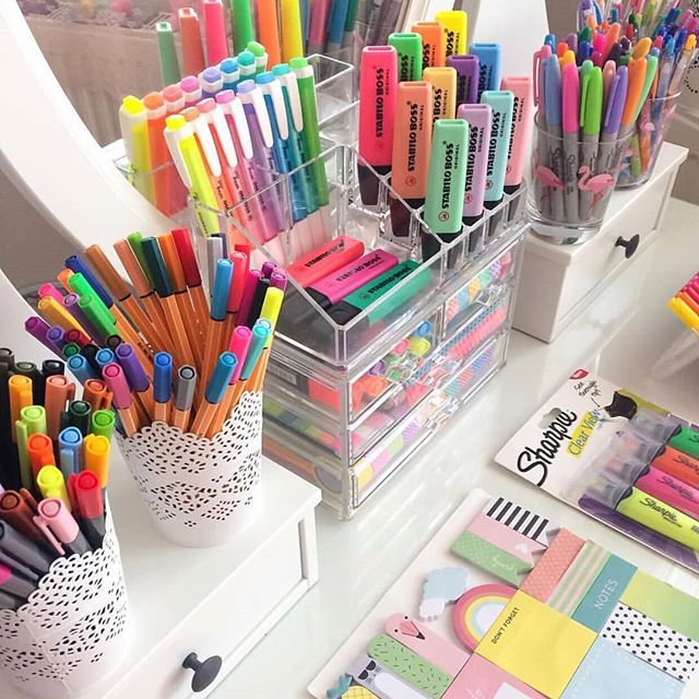 stationery products, pencils, colors, pens