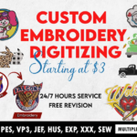 Custom Embroidery Digitizing