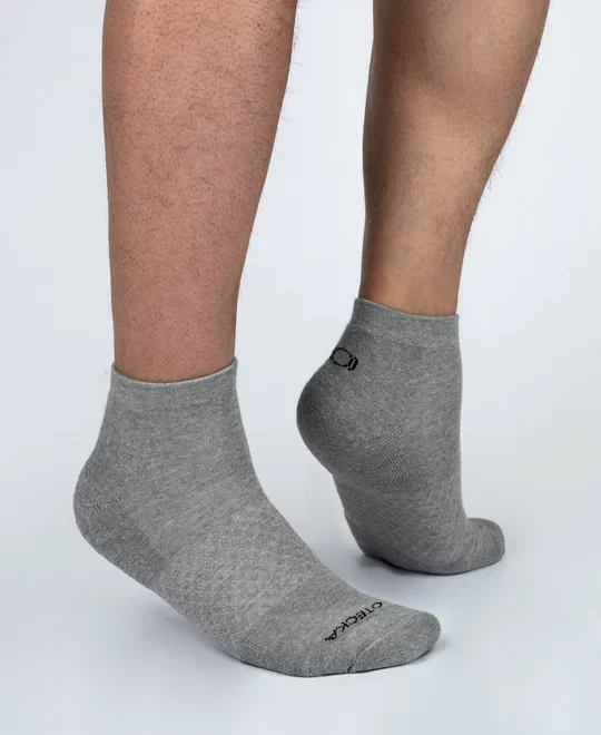 Basic Quarter Socks Heathergrey