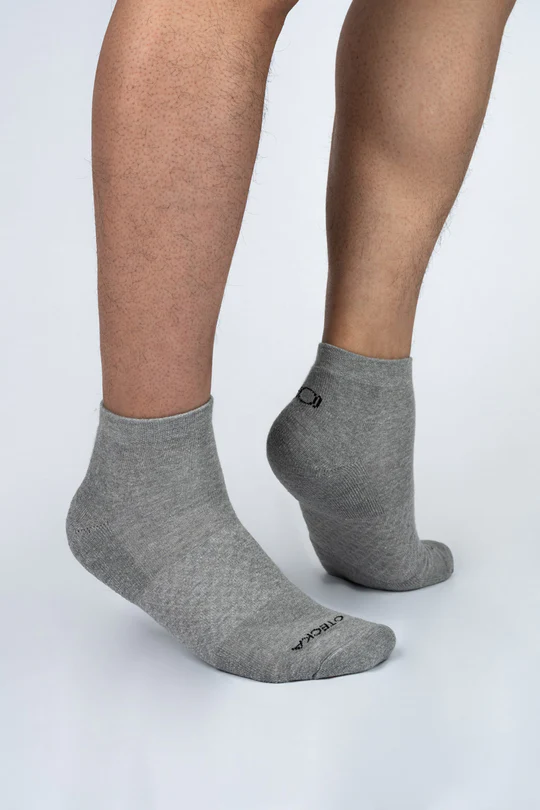 Basic Quarter Socks Heathergrey