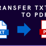 convert txt to pdf