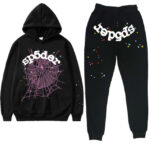 22ss Classic Flame Logo Graffiti Sp5der Tracksuit