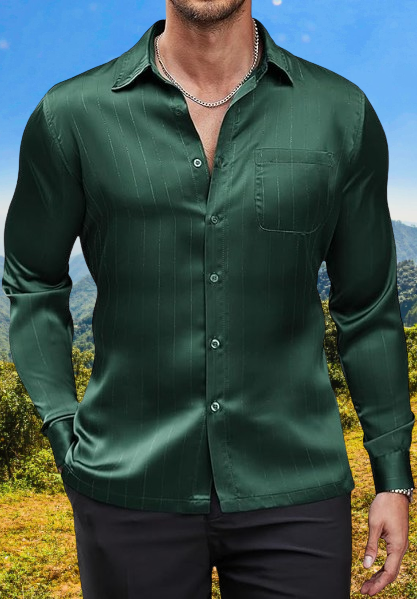 men's satin shirts