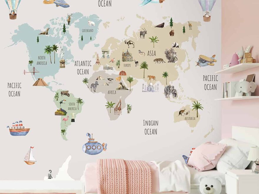 world map wallpaper