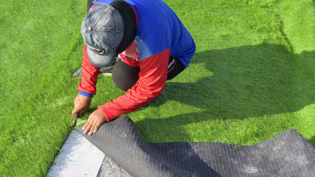 Concrete Demolition Turf Installation