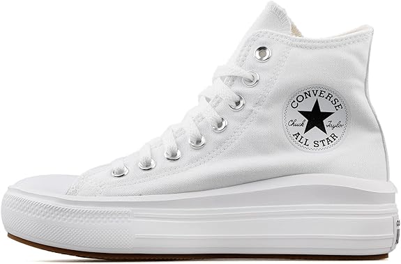 Converse Move Platform Hi Zapatillas Negras Blancas para Mujer