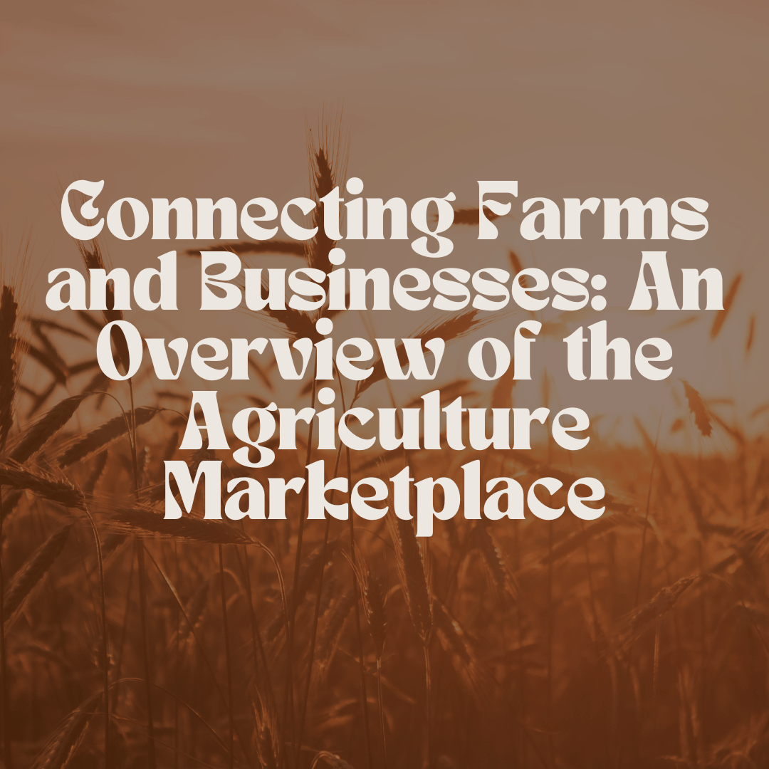 Connecting Farms and Businesses: An Overview of the Agriculture Marketplace