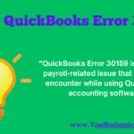 QuickBooks Error 30159