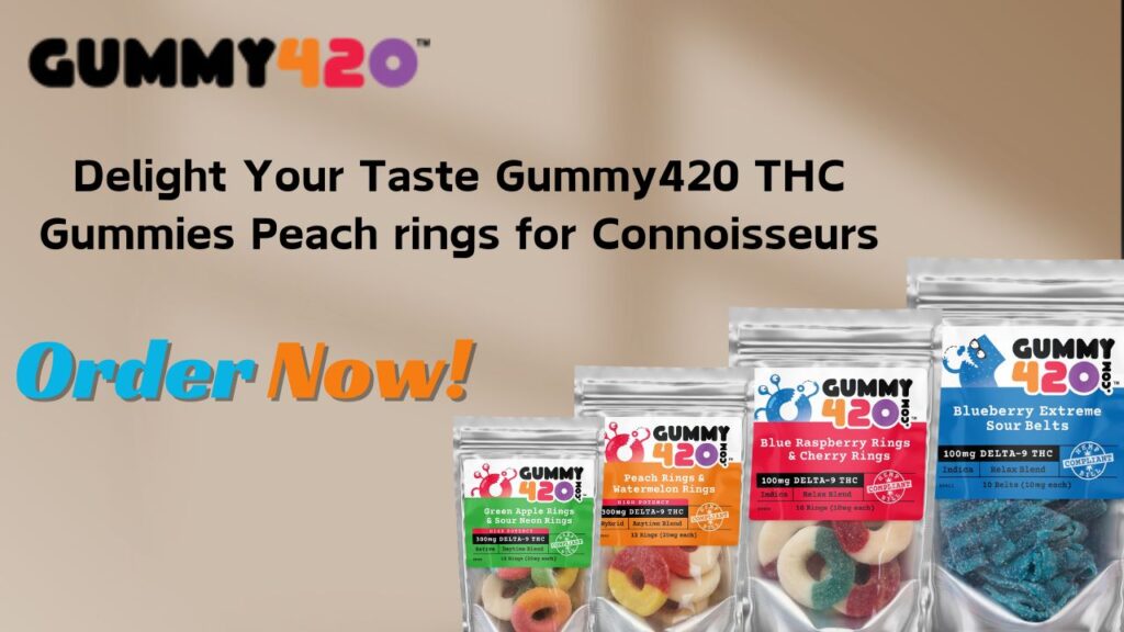 THC Gummies Peach Rings