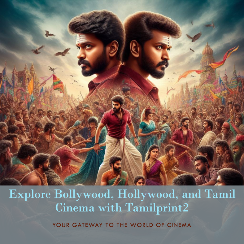 Image showcasing Tamilprint2 logo with text "Your Gateway to Bollywood, Hollywood, and Tamil Cinema