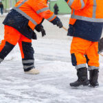 What specific challenges do winter conditions pose for cleaning services?