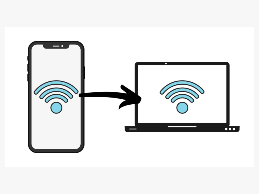 connect laptop with mobile