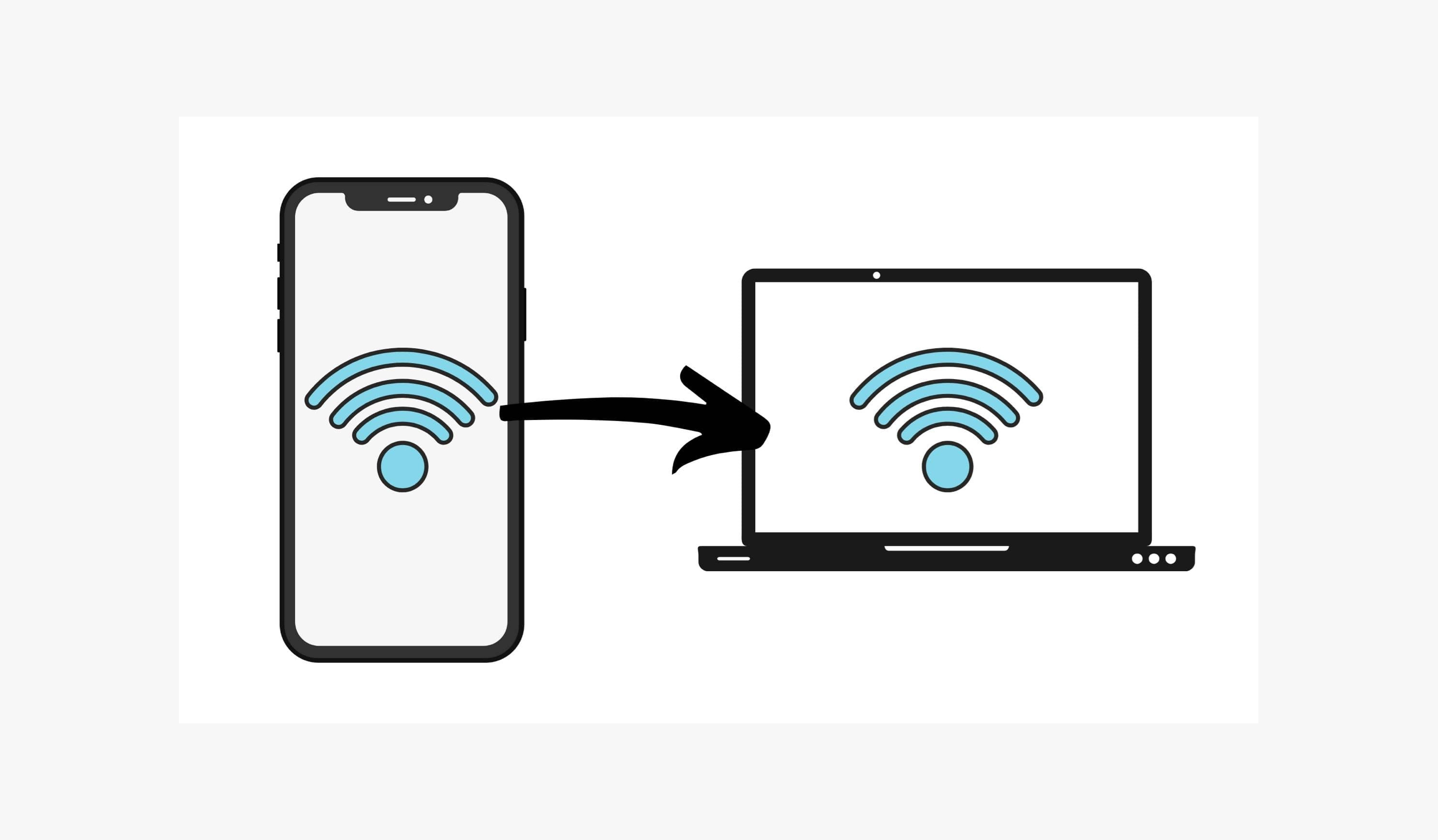 connect laptop with mobile