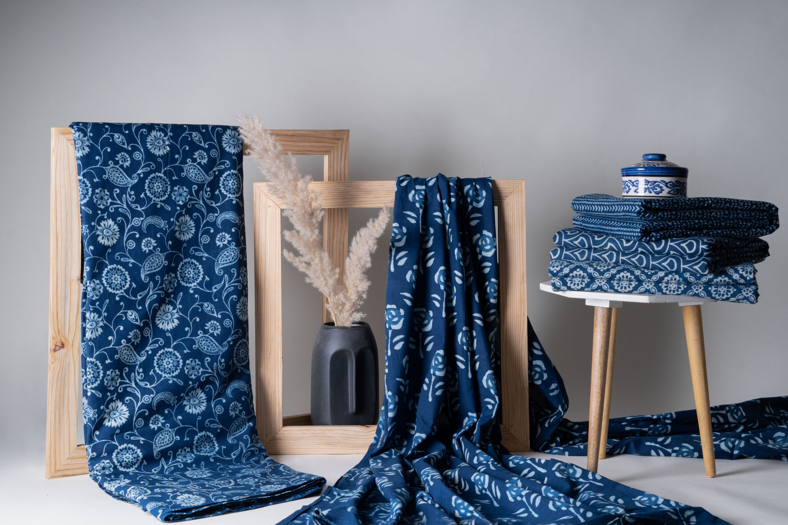 Bold and Beautiful: Fashion Statements with Block Printed Indigo Cotton Fabric