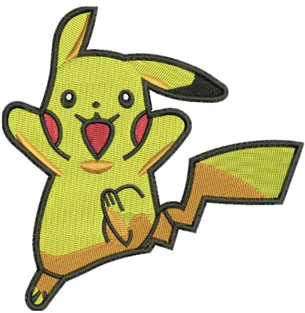 Pikachu Embroidery Design-MyEmbDesigns