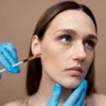 Girl receiving treatment for Botox injection in Manhattan