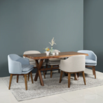 Freya Sheesham Wood 6 Seater Dining Set