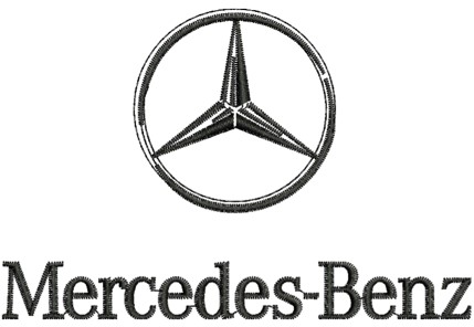 Mercedes Benz Embroidery Design-1Dollar Digitizing