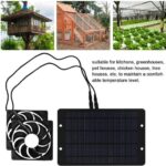 solar greenhouse fan