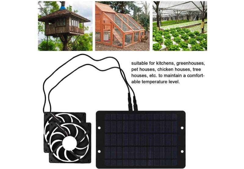 solar greenhouse fan