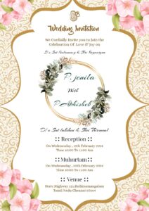 wedding invite message for friends