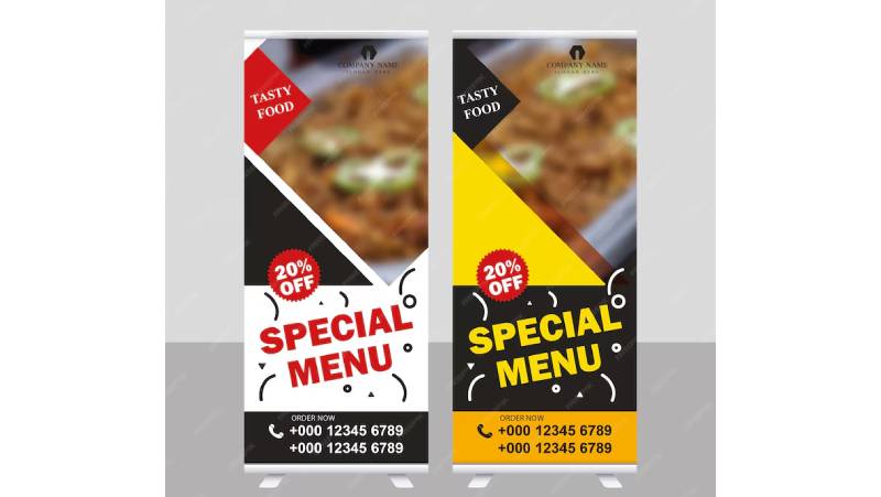 wide premium roll up banner