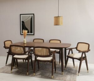 6 seater dining table set from woodenstreet