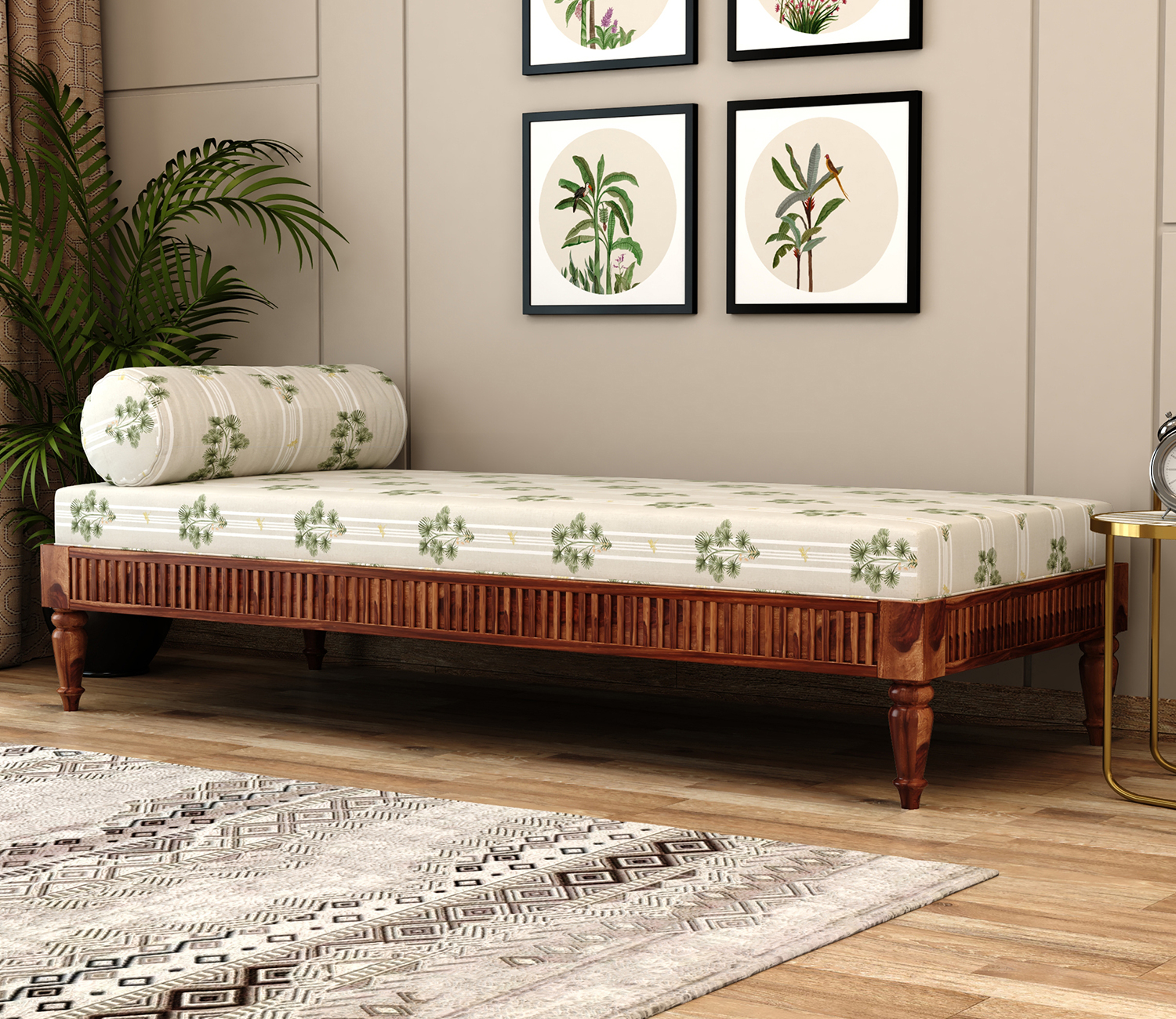 divan bed wooden street