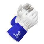 MW600 Goatskin Short TIG Blue Split Leather Welding Gloves | Mapleweld