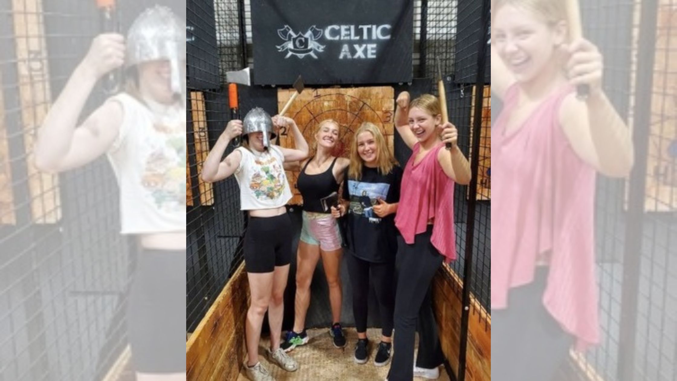 Axe throwing bars