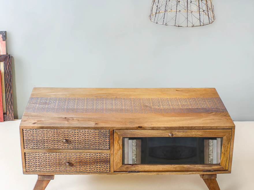 Maple Hand Painted Coffee Table