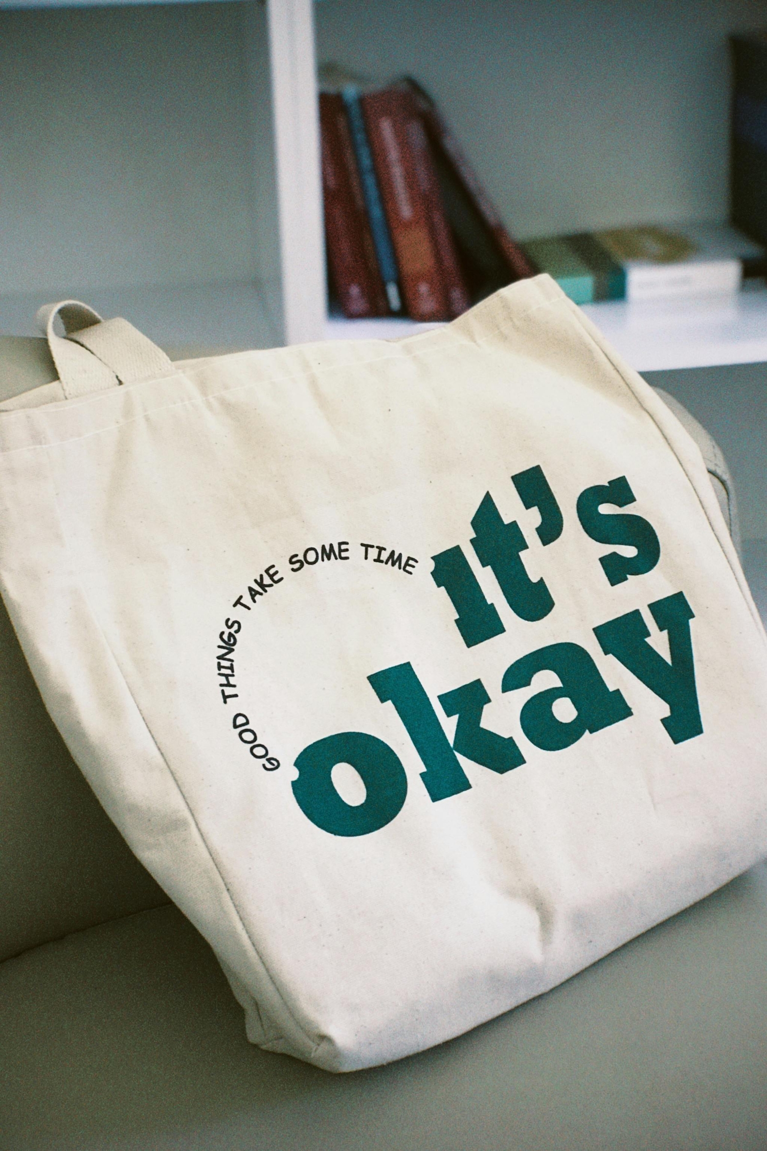 tote bag on the table