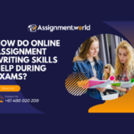 How do online assignment writing skills help during exams?