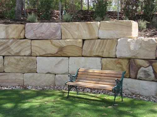 sandstone blocks