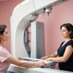 woman-doctor-is-examining-womans-breast-mammogram-machine_