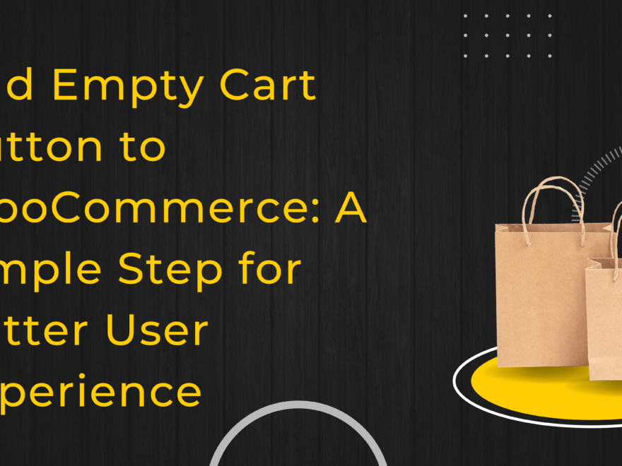 add empty cart button to woocommerce