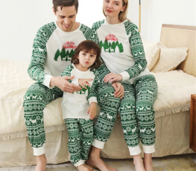 Christmas PJs family