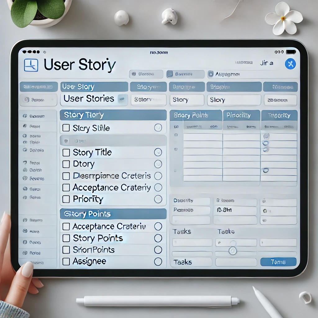 jira template for stories