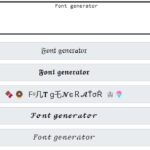 Font generator