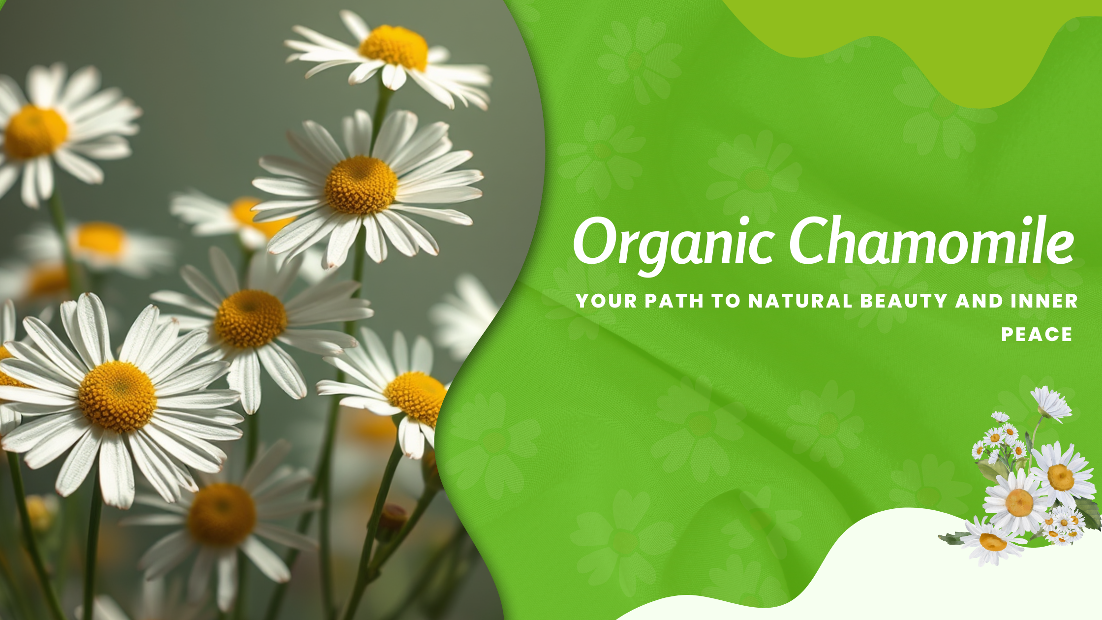 Organic chamomile flower