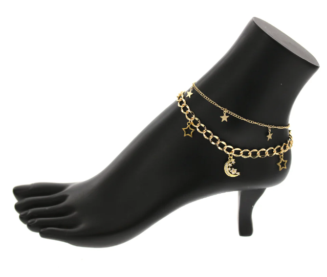 gold plated anklets