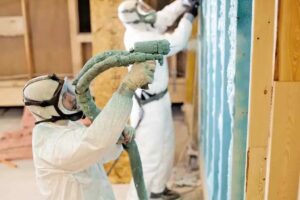 Spray foam insulation 