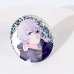 a cartoonist boy button