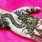 front hand simple mehndi design