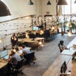 Modern coworking spaces