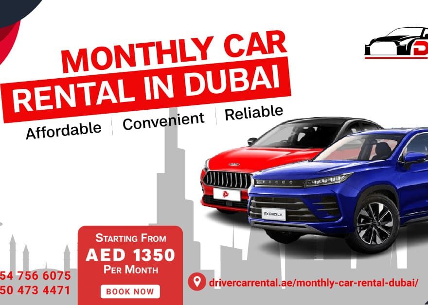 Monthly car rental in Dubai with Driver Car Rental