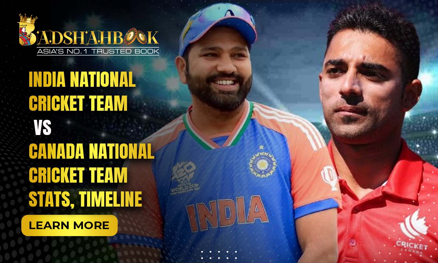 India national cricket team vs Canada National Cricket Team stats, timeline