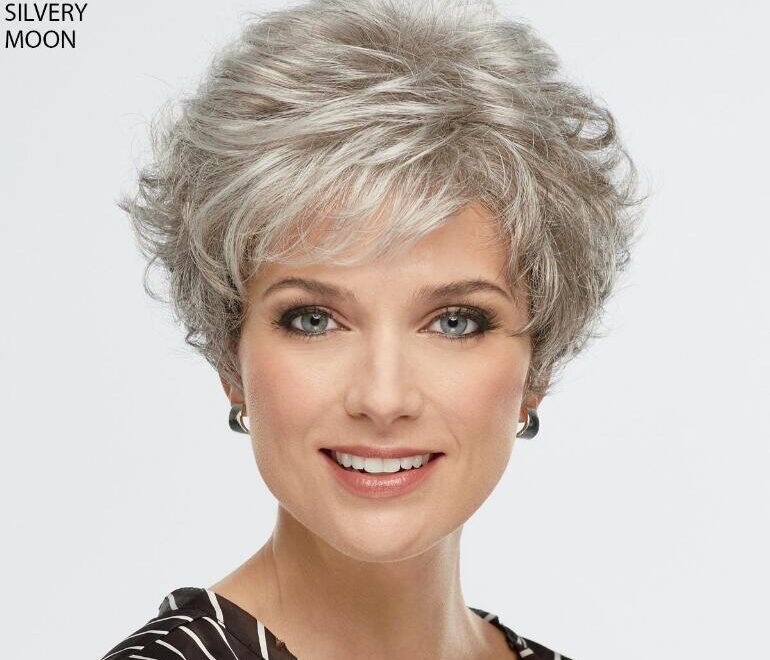 a silver wig