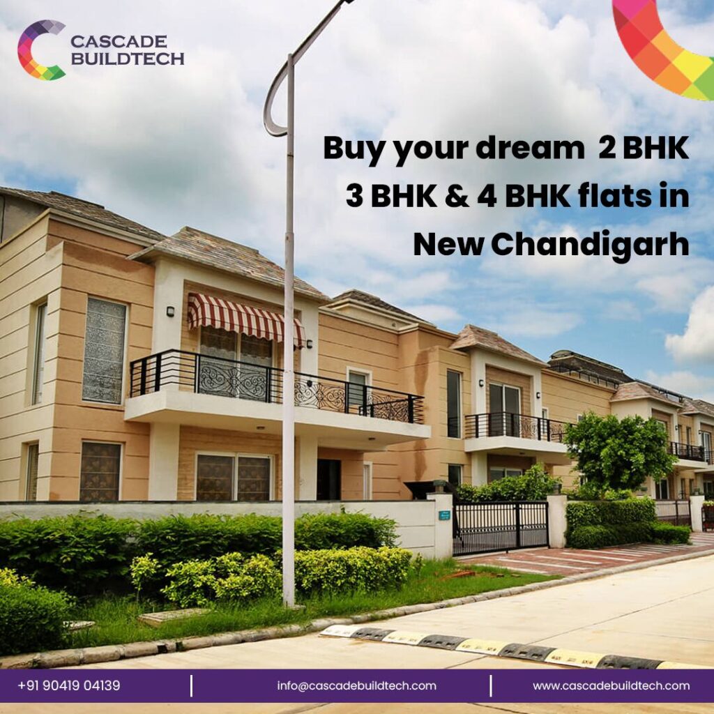 Buy your dream 2 BHK, 3 BHK & 4 BHK flats in New Chandigarh